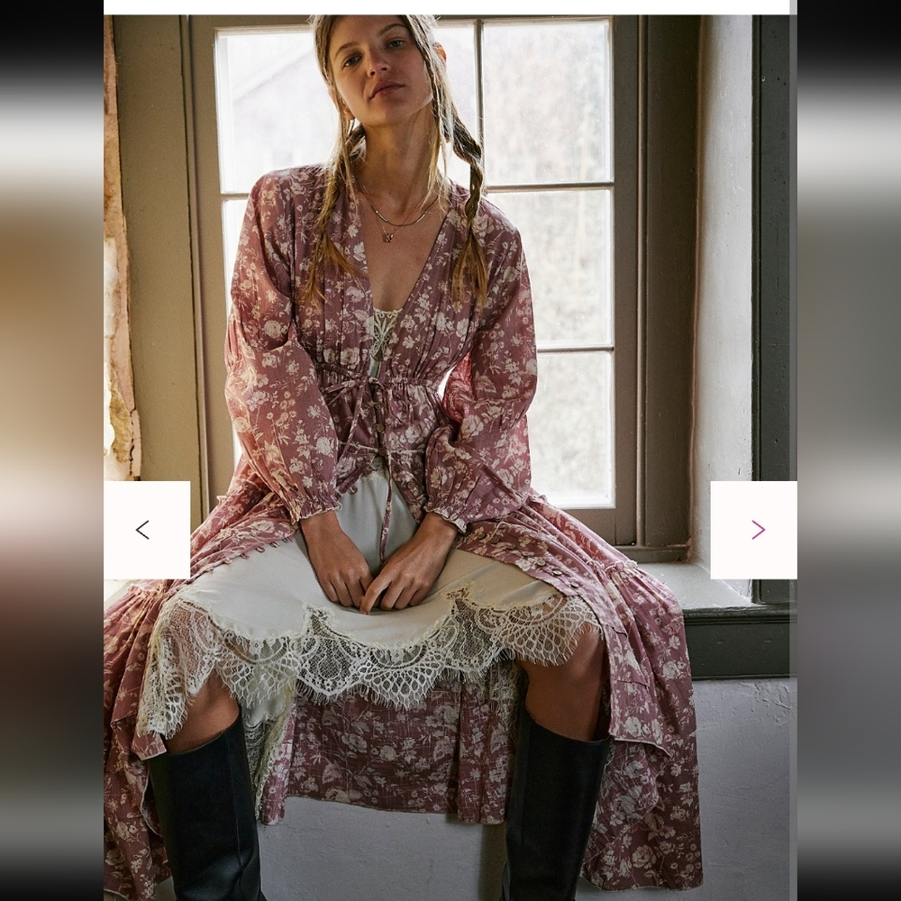 NWT Free People Pappiet Midi Dress - Picture 2 of 7